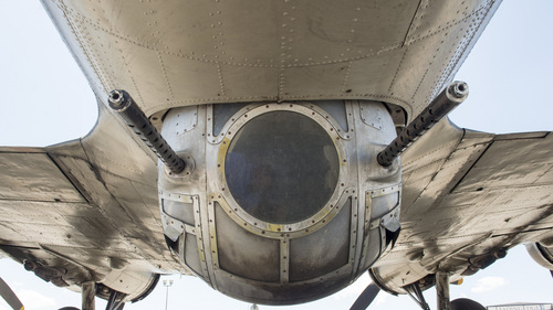 Rick Egan  |  The Salt Lake Tribune

The lower ball turret of The "Memphis  Belle", a restored WWII B-17 "flying fortress" bomber as it appeared on May 26, 2014. The B-17, restored by the Liberty Foundation, will be available for public flights from May 31 to June 1.