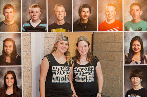 Trent Nelson  |  The Salt Lake Tribune
The yearbook photos of several girls at Wasatch High School were digitally altered to cover up skin, with sleeves and higher necklines drawn onto their images, while some were left unaltered. In Heber City, Thursday May 29, 2014.