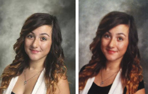 yearbook photos girls were altered hide