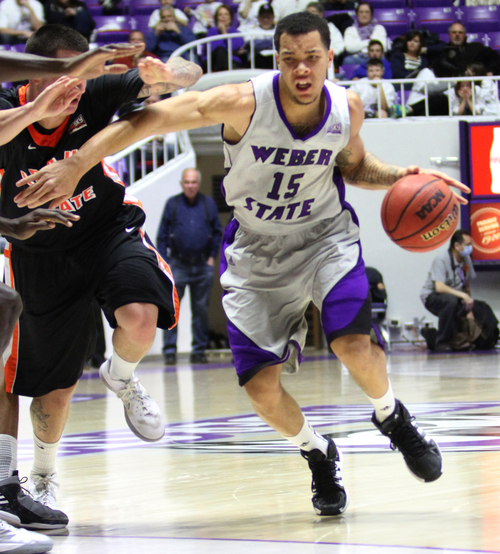 Rick Egan  |  Salt Lake Tribune
Weber State's Davion Berry started all 68 games during his two seasons with the Wildcats.