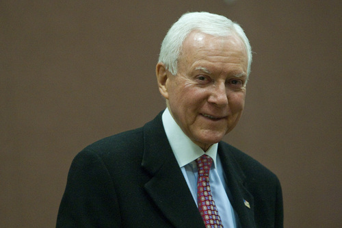 Chris Detrick  |  Tribune file photo
U.S. Sen. Orrin Hatch's Judiciary Committee colleagues praised him Thursday for being the longest-serving Republican in the panel's history.