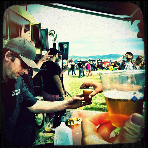 Chris Detrick  |  The Salt Lake Tribune
Melvin Brewing Company's 2x4 Quadruple Pale Ale during the 20th annual Mountain Brewers Beer Fest at Sandy Downs Race Track in Idaho Falls, Idaho Saturday June 7, 2014.