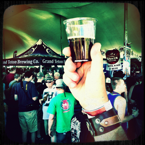 Chris Detrick  |  The Salt Lake Tribune
Melvin Brewing Company's Oats M'Goats oatmeal stout served on nitro during the 20th annual Mountain Brewers Beer Fest at Sandy Downs Race Track in Idaho Falls, Idaho Saturday June 7, 2014.