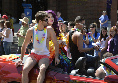 Scott Sommerdorf   |  The Salt Lake Tribune
The Salt Lake City Pride Parade, Sunday, June 7, 2014.