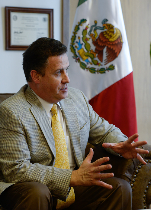 Francisco Kjolseth  |  The Salt Lake Tribune
Eduardo Arnal, the Mexican consul in Salt Lake City, speaks of the challenges and some of the progress that has been made in terms of trust between law enforcement and the Latino community.