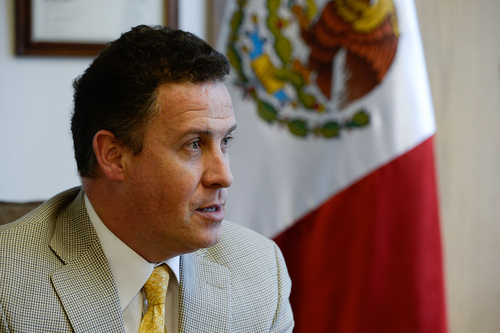 Francisco Kjolseth  |  The Salt Lake Tribune
Eduardo Arnal, the Mexican consul in Salt Lake City, speaks of the challenges and some of the progress that has been made in terms of trust between law enforcement and the Latino community.