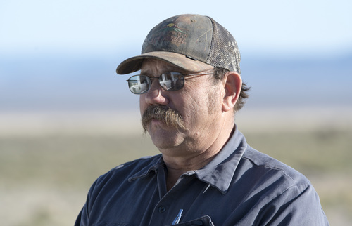 Rick Egan  |  The Salt Lake Tribune
Iron County rancher Matt Wood talks about the number of wild horses on BLM land where he grazes his cattle northwest of Cedar City, Wednesday, April 23, 2014