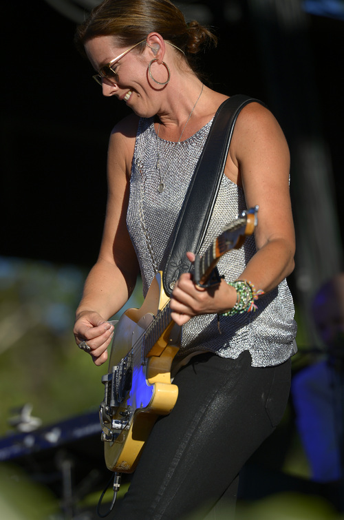 Leah Hogsten  |  The Salt Lake Tribune
Sarah McLachlan headlines at Red Butte Gardens, Tuesday, July 1, 2014.