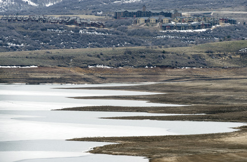 Steve Griffin  |  The Salt Lake Tribune


Low water levels at Jordenelle Reservoir expose the shore line near Heber, Utah Friday, April 4, 2014. The Natural Resources Conservation Service issued its Utah Water supply Outlook report today, showing that the water situation is better in northern Utah than southern Utah.