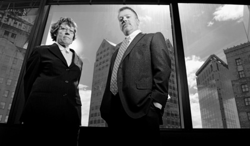 Leah Hogsten  |  The Salt Lake Tribune
Peggy A. Tomsic and James E. Magleby are the lead attorneys for the plaintiffs in Utah's same-sex marriage case. The two are taking over the fund-raising efforts for the case.