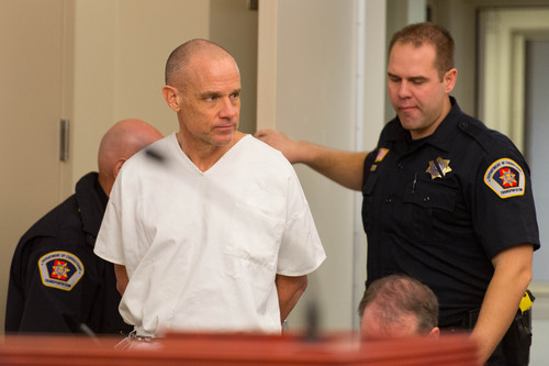 Trent Nelson  |  The Salt Lake Tribune
Marc Sessions Jenson appears in court on February 4, 2014 in Salt Lake City. On Monday, July 7, 2014, he once again asked a judge to let former Attorneys General John Swallow and Mark Shurtleff to testify in his case.
