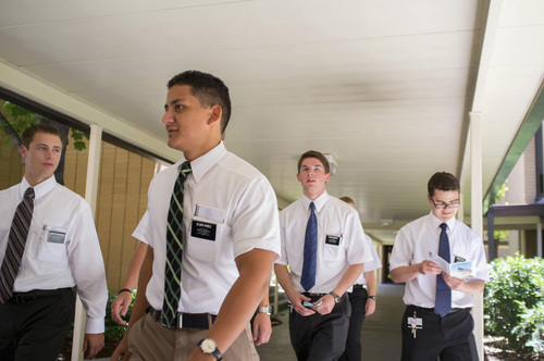Trent Nelson  |  The Salt Lake Tribune
Missionaries at the Missionary Training Center of the Church of Jesus Christ of Latter-day Saints in Provo Tuesday June 18, 2013.
