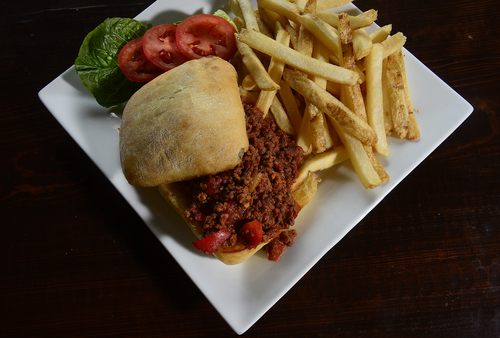 Scott Sommerdorf   |  The Salt Lake Tribune
The Bison Sloppy Joe with french fries at the Honeycomb Grill (formerly Kimi's) at Solitude Mountain Resort.