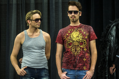 Chris Detrick  |  The Salt Lake Tribune
Models show off different sunglasses during the Standard Optical eyewear fashion show during the KUTV 2 Your Health Expo at the South Towne Exposition Center Saturday July 12, 2014.