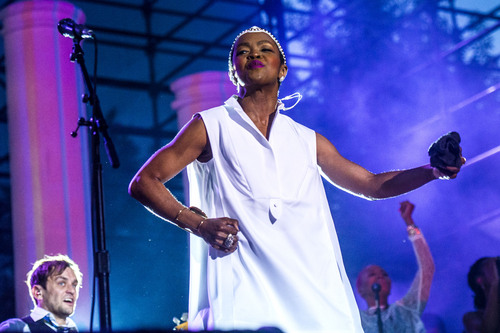 Chris Detrick  |  The Salt Lake Tribune
Ms. Lauryn Hill performs during the Twilight Concert series at Pioneer Park Thursday July 10, 2014.