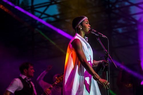 Chris Detrick  |  The Salt Lake Tribune
Ms. Lauryn Hill performs during the Twilight Concert series at Pioneer Park Thursday July 10, 2014.