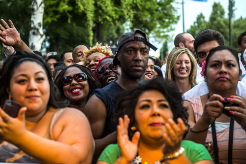 Chris Detrick  |  The Salt Lake Tribune
Fans watch as Ms. Lauryn Hill performs during the Twilight Concert series at Pioneer Park Thursday July 10, 2014.
