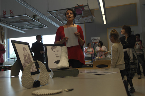 Courtesy  |  Merinda Davis
Teachers visit an art classroom in Finland.