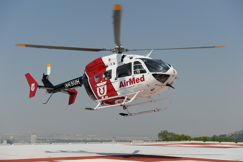 Francisco Kjolseth  |  The Salt Lake Tribune
University of Utah Health Care introduces its perinatal operations. The new perinatal AirMed team will begin transporting newborns from zero to 30 days.