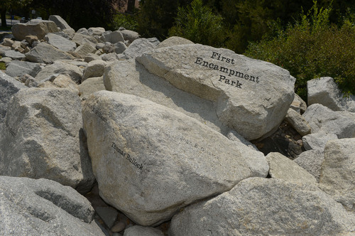 Leah Hogsten  |  The Salt Lake Tribune
The 17th annual First Encampment hike and breakfast celebration is slated for Saturday. The park is dedicated to the 120 Mormon pioneers who camped there on July 24, 1847.