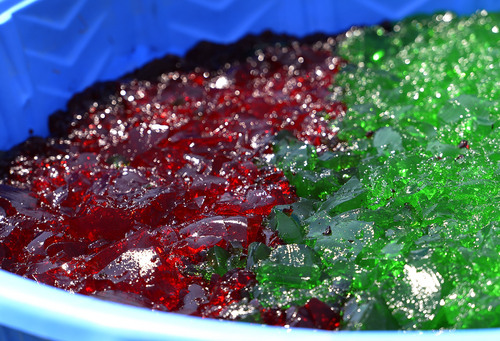 Leah Hogsten  |  The Salt Lake Tribune
Hundreds of Utahns line up to throw jello at each other Saturday during the inaugural Jiggle Fest at Thanksgiving Point Gardens, that featured hourly jello fights and squeals of laughter July 19, 2014.