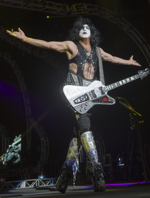 Rick Egan  |  The Salt Lake Tribune

Paul Stanley performs with KISS, as they play a sold out show at the USANA Amphitheatre, Monday, June 23, 2014