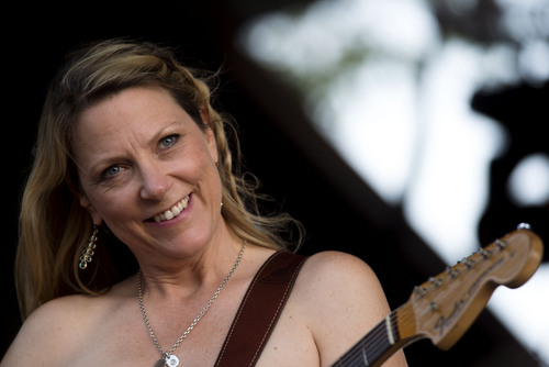 Steve Griffin  |  The Salt Lake Tribune


Susan Tedeschi smiles at the audience during the Tedeschi Trucks Band show at the Red Butte Garden Concert Series in Salt Lake City, Utah Tuesday, July 22, 2014. The band is an 11-member collective that thrills audiences worldwide with its transcendent live performances and award-winning albums. The band was formed in 2010 husband-and-wife Susan Tedeschi and Derek Trucks.