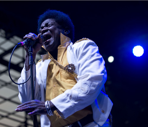 Lennie Mahler  |  The Salt Lake Tribune
Charles Bradley and His Extraordinares perform at the Twilight Concert Series on Thursday, July 24, 2014, at Pioneer Park in Salt Lake City.