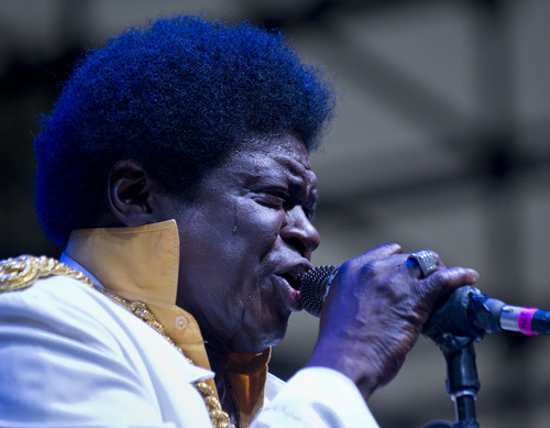 Lennie Mahler  |  The Salt Lake Tribune
Charles Bradley and His Extraordinares perform at the Twilight Concert Series on Thursday, July 24, 2014, at Pioneer Park in Salt Lake City