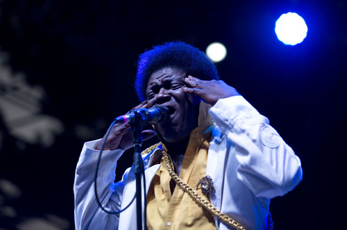 Lennie Mahler  |  The Salt Lake Tribune
Charles Bradley and His Extraordinares performs at the Twilight Concert Series on Thursday, July 24, 2014, at Pioneer Park in Salt Lake City.