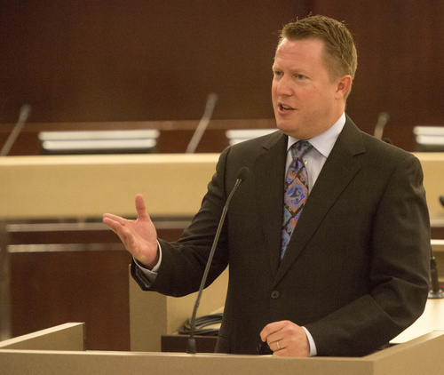Rick Egan  |  The Salt Lake Tribune

Judge James Branch speaks at  the graduation ceremony for the inaugural graduating class of the Alternative Substance Addiction Program (ASAP) at the Salt Lake County Government Center, Monday, July 28, 2014