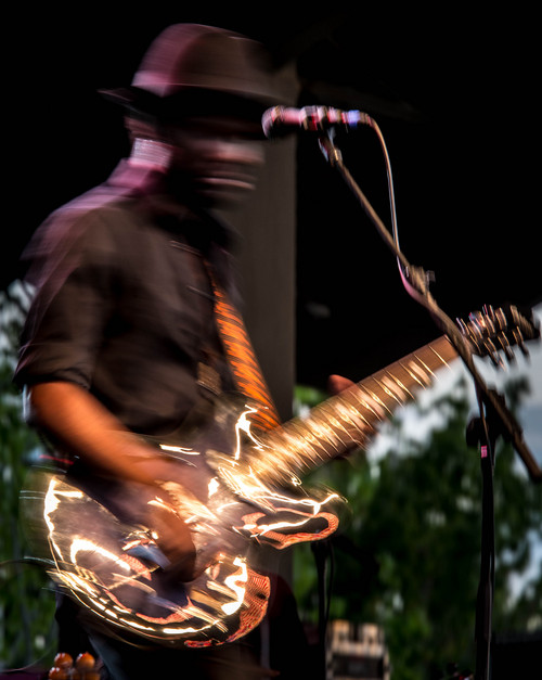 Trent Nelson  |  The Salt Lake Tribune
Gary Clark Jr. performs at Red Butte Garden in Salt Lake City, Sunday July 27, 2014.