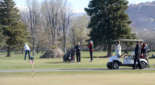 Al Hartmann  |  The Salt Lake Tribune
Early morning golfers start on the front nine holes at Rose Park Golf Course in Salt Lake City Thursday March 20. A new report reveals that Salt Lake City's golf courses lack financial viability. Among the money losers is the Rose Park 18-hole golf course. The consultant said the city should close it entirely or completely revamp it.