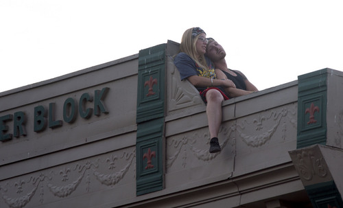 Steve Griffin  |  The Salt Lake Tribune


Fans watch from the rooftops during a free Phillip Phillips concert on 25th Street in Ogden, Utah Saturday, August 2, 2014.
