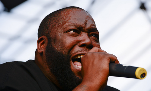 Francisco Kjolseth  |  The Salt Lake Tribune
Run the Jewels opens up for Wu-Tang Clan during the Twilight Concert series at Pioneer park Thursday, July 31, 2014.