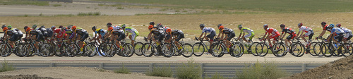 Leah Hogsten  |  The Salt Lake Tribune
 2014 Tour of Utah cyclists take their final three laps of the day at Miller Motorsports Park during Wednesday's 118.3-mile stage from Lehi to Miller Motorsports Park in Tooele, August 6, 2014.