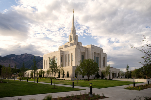 The newly remodeled Mormon Temple in Ogden, Utah. Photo courtesy LDS Newsroom