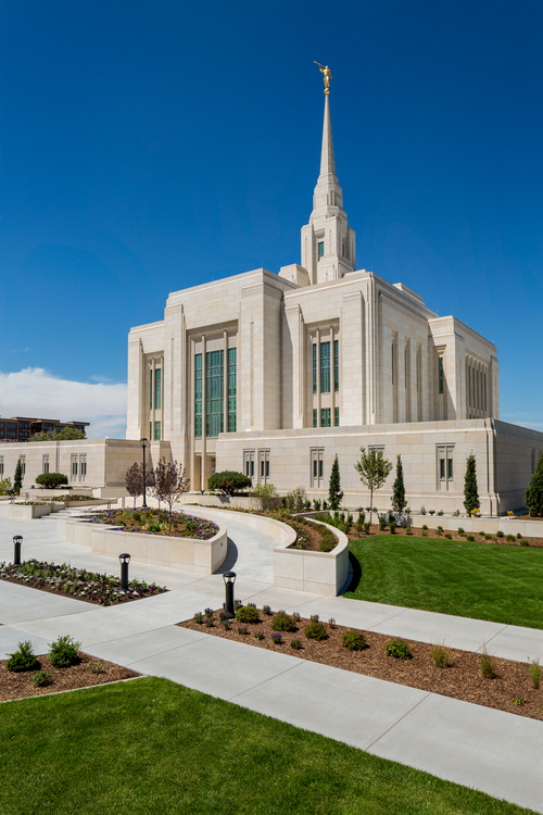 The newly remodeled Mormon Temple in Ogden, Utah. Photo courtesy LDS Newsroom