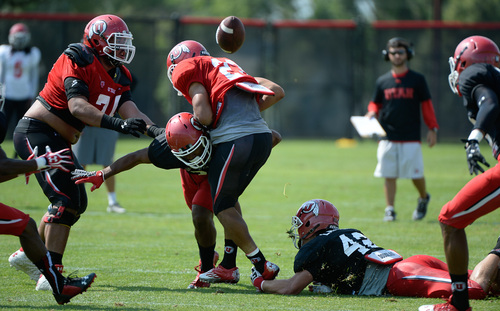 Francisco Kjolseth  |  The Salt Lake Tribune
Utes football goes into week one of practice during the first full contact practice with all pads.