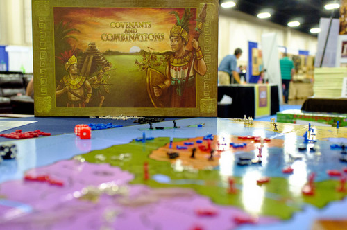 Trent Nelson  |  The Salt Lake Tribune
Covenants and Combinations, a game published by Missionary Novelty Company, on display at the first Latter-day Expo Saturday August 9, 2014 at the South Towne Expo Center in Sandy.