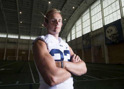 Steve Griffin  |  The Salt Lake Tribune


BYU punter Scott Arellano at the indoor practice facility in Provo, Utah Thursday, August 7, 2014.