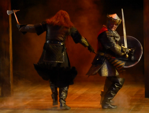 Rick Egan  |  The Salt Lake Tribune
A fight scene in "Henry IV, Part One," now playing at the Utah Shakespeare Festival in Cedar City.