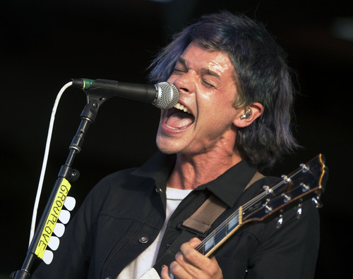 Steve Griffin  |  The Salt Lake Tribune


Grouplove's Christian Zucconi sings as the band co-headline with psychedelic pop-rock band Portugal. The Man during a sold-out show at the Red Butte Garden Amphitheatre in Salt Lake City, Tuesday, August 19, 2014.