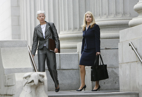 Francisco Kjolseth  |  Tribune file photo

Carlie Christensen, U.S. attorney for Utah, and prosecutor Diana Hagen leave court after Brian David Mitchell received a life sentence Wednesday, May 25, 2011.