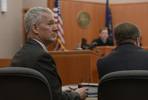 Scott Sommerdorf   |  The Salt Lake Tribune
Talisker lead attorney John Lund listens to proceedings before Judge Ryan Harris' court, Wednesday, August 27, 2014.