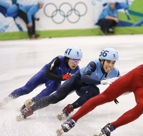 Tribune file photo
Apolo Anton Ohno competes during the 2010 Vancouver Olympics.