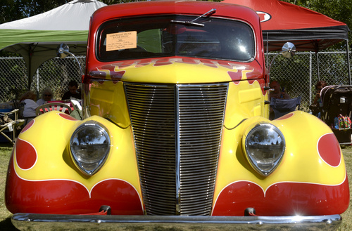 Rick Egan  |  The Salt Lake Tribune

37 Ford Couple by Loriena Ortiz, at the Labor Day car show, at the Magna Labor Day Picnic, Monday, September 1, 2014