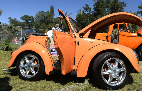 Rick Egan  |  The Salt Lake Tribune

65 VW Bug by J. Arreola, at the Magna Labor Day Picnic, Monday, September 1, 2014