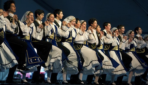 Chris Detrick  |  Tribune file photo
Members of the Athenian dance group perform during the 2011 Greek Festival at the Holy Trinity Cathedral. This year's festival runs daily through Sunday.