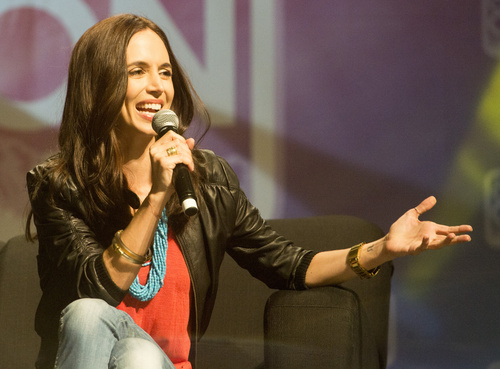 Rick Egan  |  The Salt Lake Tribune

Eliza Dushku answers questions during Comic Con, at the Salt Palace, Friday, September 5, 2014.